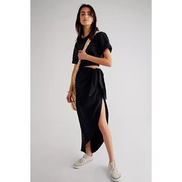 free people beach black dress Free People Short and Sweet Mini Dress